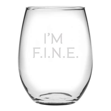 I M Fine Stemless Wine Glass