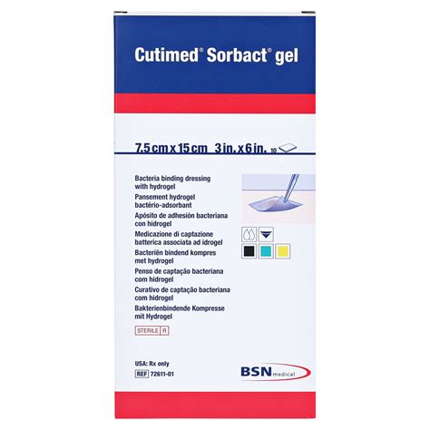 CUTIMED Sorbact Gel Kompressen 7,5x15 cm 10 Stück online ...