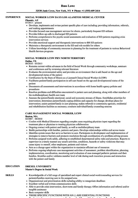 Lcsw Resume Sample Get Free Templates