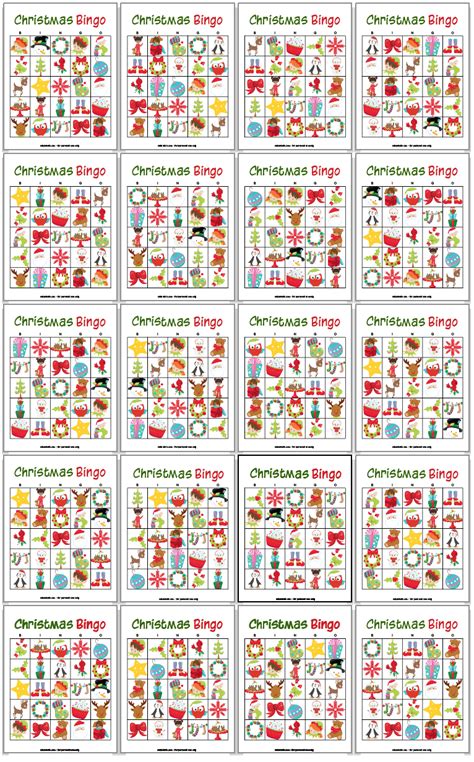 Free Christmas Printable Bingo Cards Free Printable Templates