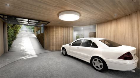 Garage With Turntable Contemporary Garage Melbourne By