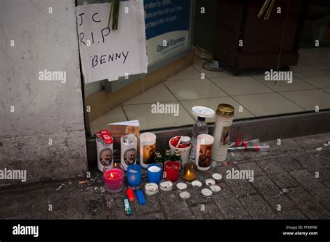 Donegall Place Belfast 11th February 2016 The Spot Where Homeless Belfast Man Jimmy Died