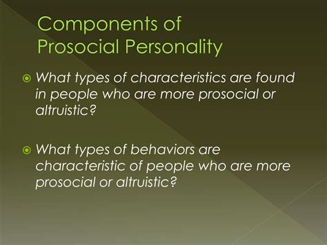 Ppt The Components Of A Prosocial Personality Powerpoint Presentation