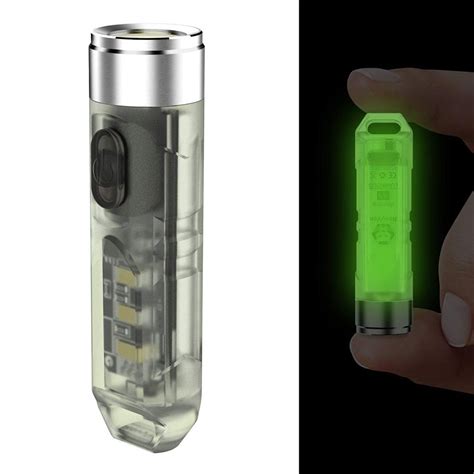 This Tiny Led Flashlight Has A Glow In The Dark Body
