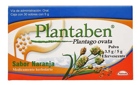 Plantaben 30 Sobres 5g C/u Polvo Efervescente Plantago Ovata | Envío gratis