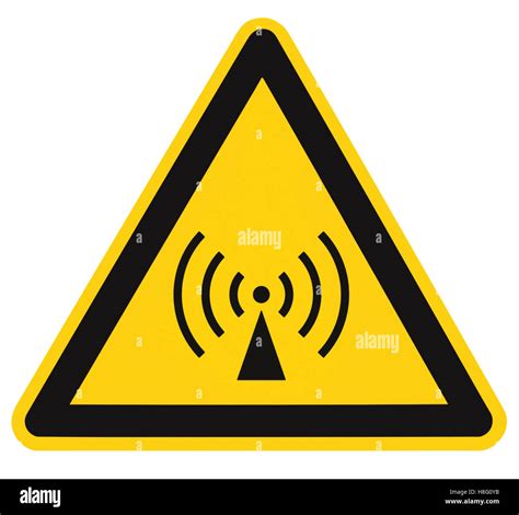 Non Ionizing Radiation Hazard Safety Area Danger Warning Sign Sticker