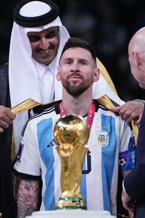 Lionel Messi Fifa World Cup 2022 Golden Ball Trophy Leo Messi Lionel