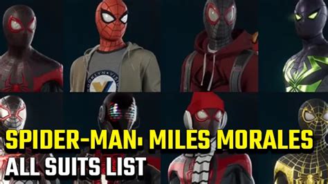 Marvels Spider Man Miles Morales All Suits Showcase Vlrengbr