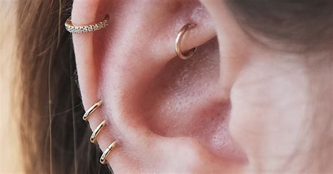 Nyc Piercing Trends Cool Earring Combinations Photos