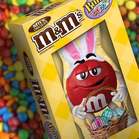 Mandms Easter Milk Chocolate Minis Size Candy Solid Easter Bunny Hy