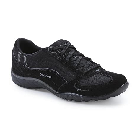 Skechers Women S Relaxed Fit Breathe Easy Just Relax Black Casual Shoe Shoes Women S Shoes