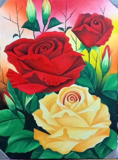 Maybe you would like to learn more about one of these? Jual Beli Lukisan Bunga Mawar (Rose Flower Painting ...