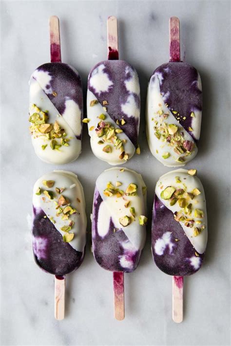 In japan, dollops of ice cream are wrapped in sweet and sticky rice dough so you can eat it with your hands. White Chocolate Blueberry Ice Cream Bars (no churn)-The ...