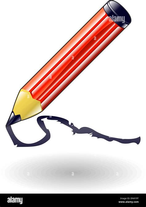 Illustration Of A Pencil Writing Stock Vector Image And Art Alamy