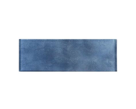 X 8 mm glass subway tile (5 sq. Medium Blue 3x9 Glass Subway Tile - Tilesbay.com