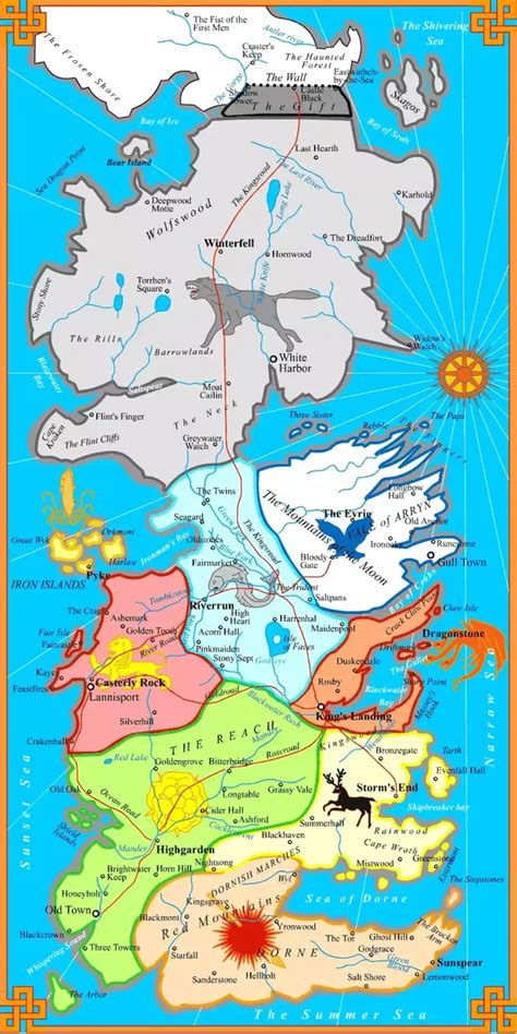 What Is The Best Map Of Westeros And The Other Areas Of Asoiaf Quora