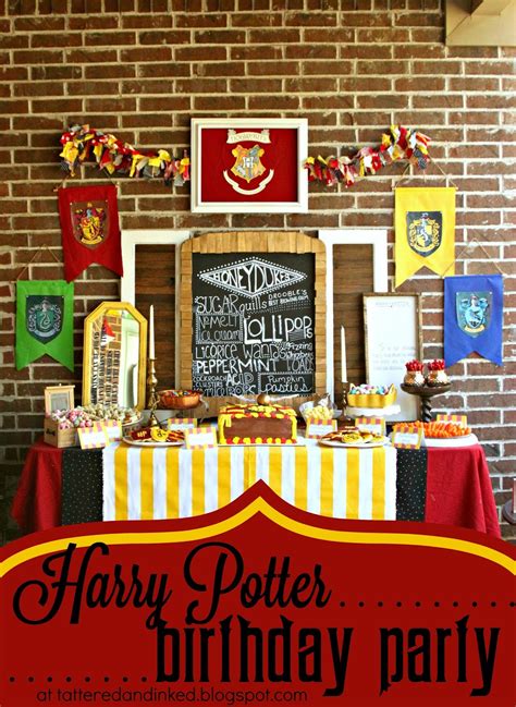 Tattered And Inked Diy Harry Potter Birthday Party