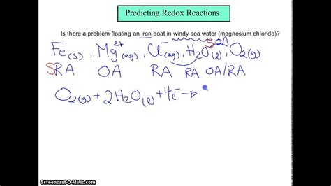 Fundamentally, redox reactions are a family of reactions that are concerned with the transfer of electrons between species. Predicting Redox Reactions - YouTube