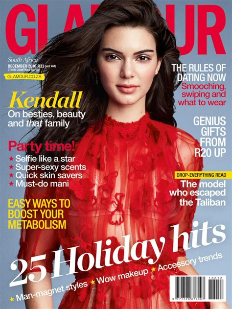 Kendall Jenner - Glamour Magazine South Africa December 2016 Issue ...