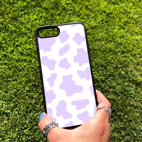 Cow Print Phone Case Iphone Cases Iphone 6 7 8 X Xs Etsy