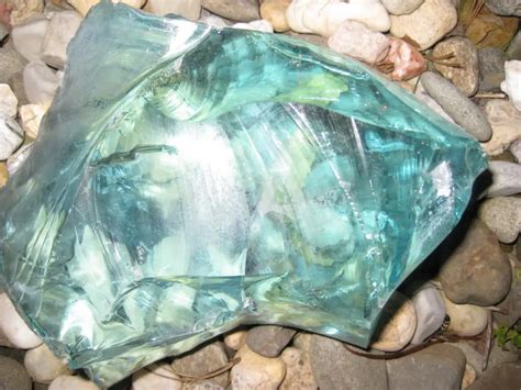 Bulk Colored Crushed Blue Green Turquoise Slag Glass Rock Chips For Garden Decoration Buy Slag