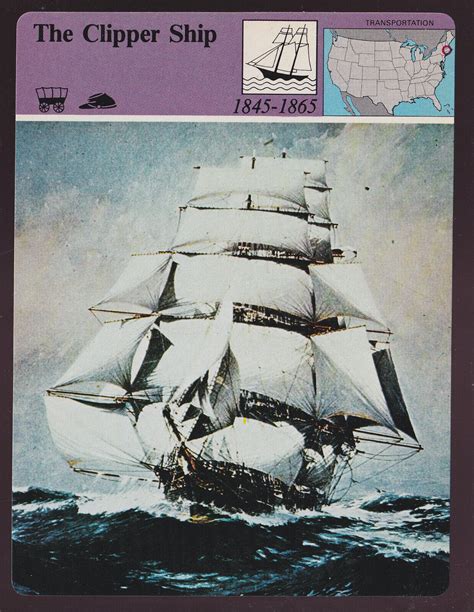 The Clipper Ship Lightning Boat Donald Mckay Art 1979 Story Of America