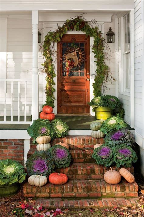 Fall Pumpkin Front Porch Decor