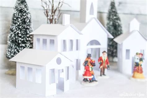 Paper Christmas Village With Cricut Create Craft Love