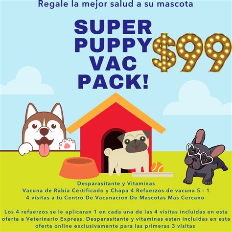 Super Puppy Pack Vacunas Veterinario Express
