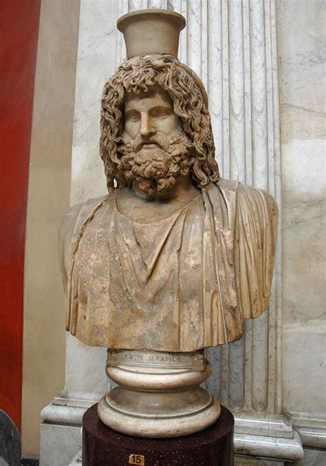 Bust Of Serapis Zeus Rome Vatican Museums Pius Clementine Museum