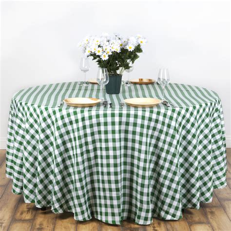 The small round size fits tables with a diameter of 40 to 44, while the large round size fits tables up to 45 to 56 in diameter. Efavormart Perfect Picnic Inspired Checkered 70" Round ...