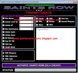 Saints row iv v1.0 +11 trainer. Saints Row 4 Cheats