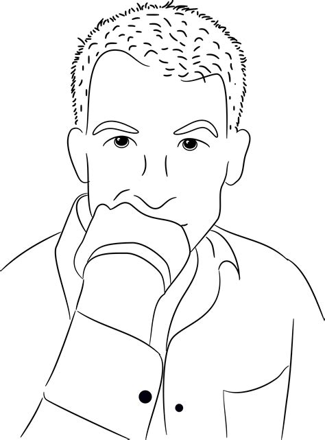Lost in thought by @hefedute. Clipart - Thinking