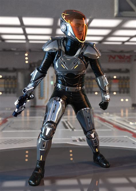 Sci Fi Guard Outfit For Genesis 8 Males Daz3d下载站