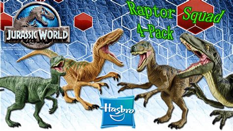 Jurassic World Toys Titan Raptor Squad 4 Pack Target Exclusive