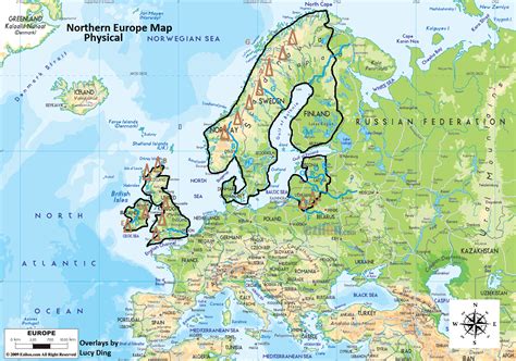 Map Northern Europe