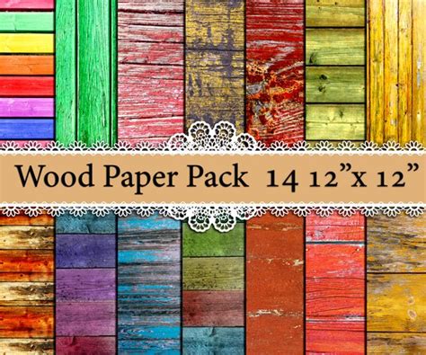Wood Digital Paper Pack 30485