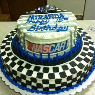 Best gift for me was the nascar leather jacket of dale earnhardt senior with the 7 championships.beautiful gift i would have to say christmas ornaments. NASCAR birthday cake . It was great! | 60th birthday cakes ...