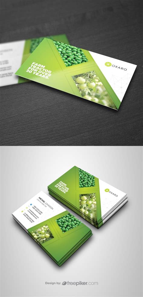 Free shipping on all business cards. Freepiker | garden farm agriculture business card