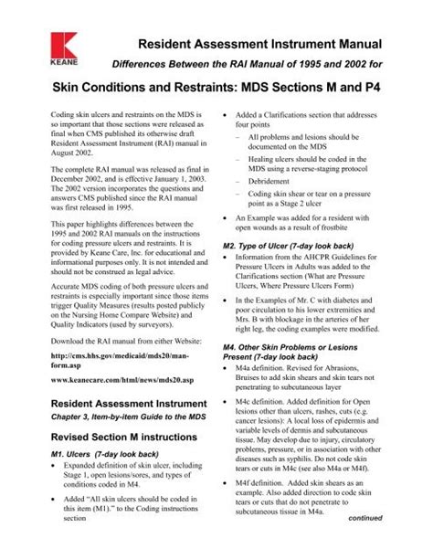 Resident Assessment Instrument Manual