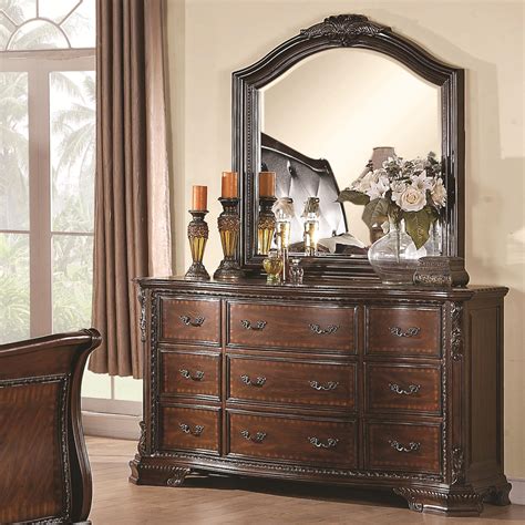 Star furniture offers a wide variety of bedroom dresser options and styles, including some that come with an attached mirror. Coaster Maddison Drawer Dresser with Mirror | Del Sol ...