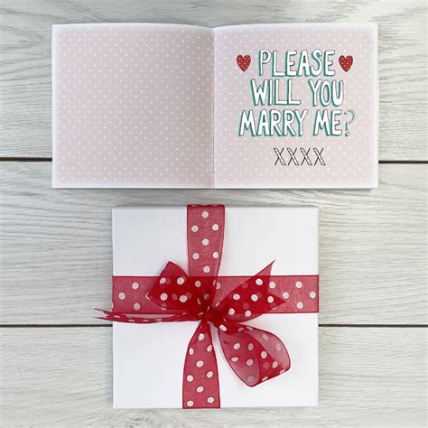 Personalised Will You Marry Me Book Card By Claire Sowden Design