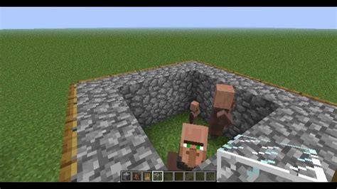How to make an automatic villager food farm (easy). Minecraft 1.8.8 + Lower Versions - Breeding Villager ...