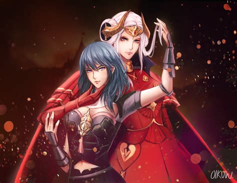 Edelgard And Byleth Oc Fireemblem Character Concept Character Art Concept Art Fire Emblem