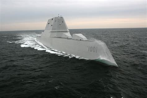 The Second Of Three Zumwalt Class Guided Missile Destroyers Uss