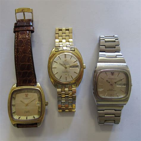 Bonhams A Lot Of Three Omega Wristwatches Af