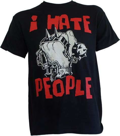 Anti Nowhere League Mens I Hate People T Shirt 2xl Amazonca