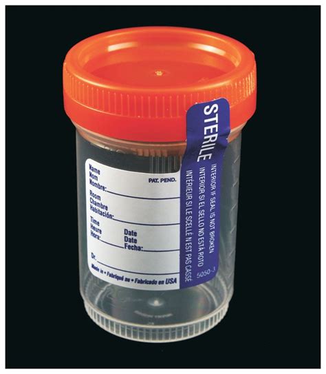 Parter Medical Products Sterile Specimen Cups 90ml48mm Orangetesting Fisher Scientific