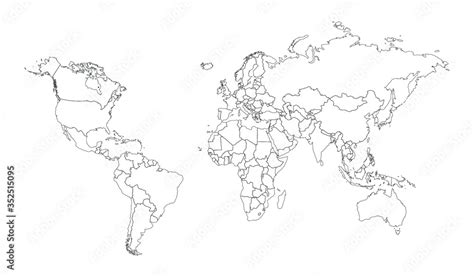 Map Of Europe And Asia Black And White