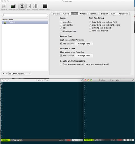 2) in the sidebar, make sure you. terminal.app - Setting custom (Powerline) fonts in the ...